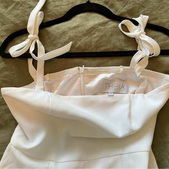 EUC worn once! BHLDN Theia jumpsuit size 4 in trinity white - Picture 4 of 7